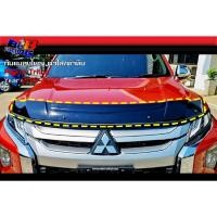 ราคา ลด20 พร้อมส่งสีดำทึบ คิ้วกันแมลงใหญ่ ดำใส ดำทึบ Pajero Triton 2019 2020 2021 2022 (28372817183)