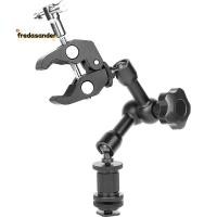 ราคา Magic Arm 7 นิ้ว Articulated Friction Arm Super Clamp ปรับ Rod Clamp คีมคลิป 1 4 นิ้วและ 3 8 นิ้วสําหรับกล้อง Dslr Rig Lcd Monitor ไฟ Led ไฟแฟลช (42923308531)