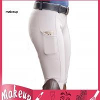 ราคา Mk ผู้หญิงสีทึบกระเป๋ายกสะโพกยืดหยุ่นกางเกงขี่ม้ากางเกงแข่งม้า (41201063917)