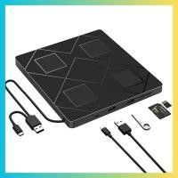 ราคา Extemal CD DVD Drive 5 In 1 ภายนอกสําหรับแล็ปท็อป แบบพกพา CD DVD Rw Burner รวมถึงเครื่องอ่านการ์ด SD TF DVD ROM Rewritable Playerrumstick th (44029557686)