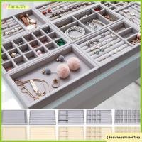 ราคา จัดส่งจากประเทศไทยFARA สร้อยคอแสดงถาด วางซ้อนกันได้กํามะหยี่กํามะหยี่กล่องเก็บเครื่องประดับ ที่ใส่ต่างหูถาดจัดแหวนสร้อยข้อมือสร้อย (54105255605)