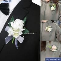 ราคา จัดส่งจากประเทศไทยFARA เข็มกลัดดอกกุหลาบ ตกแต่งปาร์ตี้ผ้าไหมผ้างานแต่งงาน Bountaire แฟชั่นประดิษฐ์ดอกไม้ Buttonhole Corsage อุปกรณ์จัดงานแต่งงาน (46460996196)