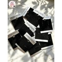 ราคา แป้นต่างหู PVC สีเงิน กำมะหยี่สีดำ fashion Jewelry แพ็ค 100 ชิ้น (1960973156)