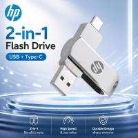 ราคา COD Hp แฟลชไดรฟ์ 2 in 1 OTG USB3 0 ความเร็วสูง กันกระแทก Flash Drive รองรับ iPhone Android PC (58059367647)