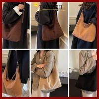 ราคา TABLEZO Suede Hobo Bag วัสดุหนังนิ่มความจุขนาดใหญ่ กระเป๋าสะพายวินเทจ สายสะพายไหล่มีสไตล์ ดีไซน์วินเทจ สีทึบ กระเป๋าถือความจุขนาดใหญ่ ช้อปปิ้ง (57861334164)