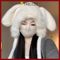 ราคา จัดส่งจากประเทศไทย หมวกป้องกันหูตุ๊กตา TABLEZO หมวกหูกระต่ายใหญ่ฤดูหนาวน่ารัก หมวกไหมพรมนุ่มอบอุ่นหมวกผู้หญิง (57061336715)