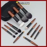 ราคา CODTABLEZO 12 ชิ้น Lip Liner Brush Set Compact Furry Bristles Mini Makeup Brush Set Portable With Storage Box Wood Handle Eyeshadow Make Up Kit Travel (56160965232)