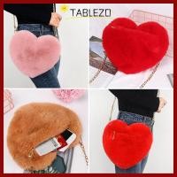 ราคา in stock กระเป๋าสะพายไหล่TABLEZO กระเป๋าสะพายข้างโซ่ขนปุยน่ารัก (51910960656)