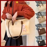 ราคา จัดส่งจากประเทศไทย กระเป๋าสะพายTABLEZO ความจุขนาดใหญ่กระเป๋านักช้อปคุณภาพ Vintage Classy PU Leather Women Tote Bag Women Girls (50162401394)