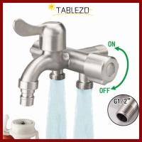 ราคา ก๊อกน้ําสามทาง TABLEZO 1 in 3 Out 1 2 ก๊อกน้ําอเนกประสงค์ สวิตช์อิสระ 304 สแตนเลส Double Outlet ซักผ้า ก๊อกน้ํา ห้องน้ํา อ่างล้างจาน (49762414920)