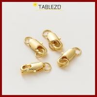 ราคา TABLEZO 1 ชิ้น Lobster Clasp 14 พัน 18 พัน Snap Hook เปิดกระโดดแหวน Handmade Gold Plated ทองเหลือง DIY โซ่เชื่อมต่อสร้อยข้อมือเครื่องประดับทํา (49661359200)