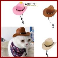 ราคา in stockTABLEZO Dogs Cat Caps Summer Pet Accessories Pet Dog Hat Outdoor Adjustable Cowboy Hats Dog Cat (46960985710)