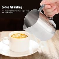 ราคา Bestchoices Milk Frothing Pitcher 350ml 600ml ถ้วยสแตนเลสกาแฟ Latte Art Frother เหยือกเอสเปรสโซนึ่งสําหรับ (47262018505)
