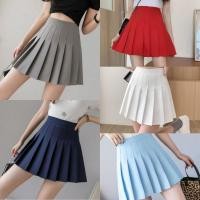 ราคา กระโปรงเทนนิส สีพื้น เสื้อผ้าแฟชั่นผู้หญิง กระโปรง กระโปรงสั้นเหนือเข่า (45661168859)