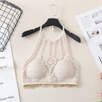 ราคา บรา ถักไหมพรม ทะเล สายเดี่ยวผูกคอถักโครเชต์ บราถัก สไตล์โบฮีเมียน แต่งตุ้งติ้งสีน่ารัก สายเดี่ยวผูกคองานถักโครเชต์ Swoan130 Lzbao17 th (45401314837)