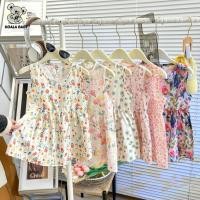ราคา ชุดเดรสดอกไม้เด็ก เดรสแฟชั่นผ้าพริ้วๆ เสื้อผ้าเด็กผู้หญิง Size80 130cm KOALABABY (44455239993)