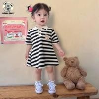 ราคา เดรสโปโลเด็ก เดรสคอปก ชุดเดรสลายทาง ชุดคู่พี่น้อง Size 80 150 cm KOALABABY (28437784659)