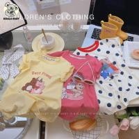 ราคา ชุดเดรสเด็กผู้หญิง เดรสเด็ก แฟชั่นกระโปรงแขนสั้นลายการ์ตูนน่ารัก สไตล์เกาหลี Size90 120cm KOALABABY (43905244700)