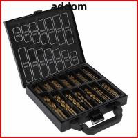 ราคา ADDOM 99 ชิ้นดอกสว่านเหล็กความเร็วสูง ชุดดอกสว่านบิดเหล็กความเร็วสูง Shank รอบ ทนทาน 135 ดอกสว่าน HSS มุมโลหะแข็ง (55711778555)