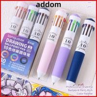 ราคา เพิ่ม 3ชิ้น กล่องวาดปากกาลูกลื่น ที่มีสีสัน10สีปากกาลูกลื่น ของขวัญหด0 8มิลลิเมตรปากกาสีสําหรับจิตรกรรมการศึกษาเครื่องหมาย (54711094924)
