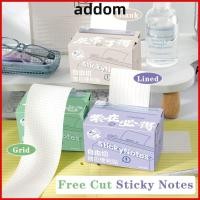 ราคา ADDOM Sticky Notes with Dispenser Grid Lined Blank Memo Pads แบบพกพา 7M Roll Free Cut Sticky Tabs Study Note Takeing (53661297767)