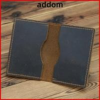 ราคา ADDOM บัตรเครดิต Handmade Full Grain ของแท้หนัง Cardholder ทนทาน Crazy Horse Compact Ultra Slim Bank Card Holder กระเป๋าพกพา (53261198266)