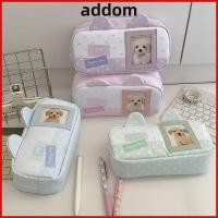 ราคา กระเป๋าปากกา ADDOM Polka Dot Star Bow ดินสอความจุขนาดใหญ่ ทนทานพร้อมช่องเสียบการ์ดรูปถ่ายกระเป๋าดินสอนักเรียน (52061347391)