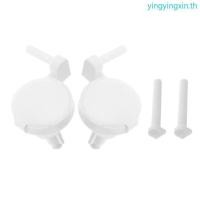 ราคา YIN 2 ชิ้นห้องน้ําพลาสติกสําหรับสกรูที่นั่ง Fixings Fit ที่นั่งชักโครกบานพับซ่อมเครื่องมือ (56811521649)