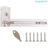ราคา YIN Childproof ระบบล็อคคู่ Keyed Operation อลูมิเนียมประตูบานเลื่อนล็อครักษาความปลอดภัยอัพเกรดสําหรับรางหน้าต่างด้านล่าง (53661521790)