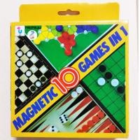 ราคา บอร์ดเกม เกมกระดานแม่เหล็ก หมากรุก แบ็คแกมมอน เกมบันไดงู Showa Retro Magnetic 10 เกม (42725513954)