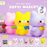 ราคา กาชาปอง Sukutto Tacchi San Gashapon กระต่ายแมว โมเดล Kawaii Pastel Cat Sofubi 1 Random Soft Figure (42450438981)