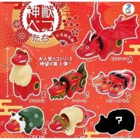 ราคา กาชาปอง อากาเบโกะ วัวแดง Akabeko สัตว์ศักดิ์สิทธิ์ โมเดล Gashapon Shinju Bekotachi Mini Figure (29512380324)
