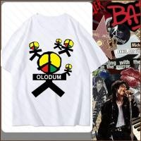 ราคา YB3 Michael Jackson ของที่ระลึกเสื้อยืดผ้าฝ้ายหนา PEACE AND LOVE OMDUM เสื้อแขนสั้น BY3 (49911434959)