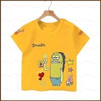 ราคา YB3 SpongeBob SquarePants 220g เสื้อยืดผ้าฝ้ายหนาบิกินี่ด้านล่าง NASA เสื้อยืดอะนิเมะแขนสั้น BY3 (46011400790)