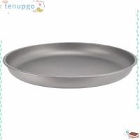 ราคา TENUPGO Titanium กระทะ แบบพกพาStackable Titanium Plate ทนทานรอบReusable 1000ML 1500ML Camping Plate Picnic BBQ (48211336690)
