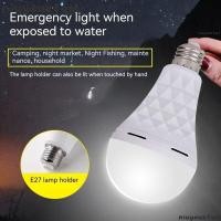 ราคา NIUYONI หลอดไฟฉุกเฉิน ปราศจากการสั่นไหว 7W 9W 12W 15W หลอดไฟ LED แบบพกพาชาร์จ E27 ไฟกลางคืนกลางแจ้ง (49162173633)