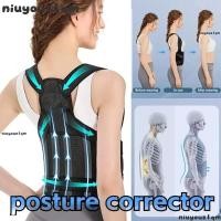 ราคา NIUYONI Posture Corrector ABS Support Bar ปรับ Upper Back Brace สบายการออกกําลังกายสายรัดท่าทาง Back Posture Training (50362526253)