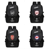 ราคา Haoyuan ชื่อฟรี Arsenal กระเป๋าเป้สะพายหลังกันน้ําผู้หญิงเด็กผู้หญิงกระเป๋าเด็กชายน่ารักไนลอนกระเป๋านักเรียน (56408732720)