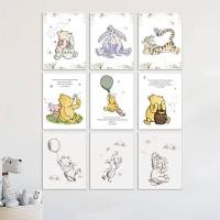 ราคา Winnie the Pooh Canvas Painting Quotes Cartoon Pooh Piglet Eeyore Art Home Wall Decor Canvas Poster (51709148927)