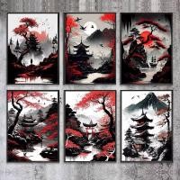 ราคา ญี่ปุ่นธรรมชาติภูมิทัศน์ภูเขาวัดภาพวาดสีน้ํามันโปสเตอร์ไม่มีกรอบผ้าใบจิตรกรรมตกแต่งผนัง (50109983554)