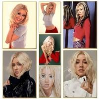 ราคา นักร้อง C Christina A Aguilera โปสเตอร์ไม่มีกรอบผ้าใบจิตรกรรมสําหรับ Home Room Wall Decor (46312168859)