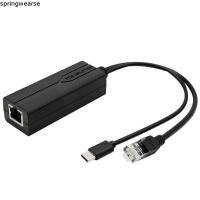 ราคา SPRINGWEAR Gigabit POE Splitter 48V ถึง 5V 100Mbps1000Mbps Active PoE Splitter IEEE 802 3af Compliant 5V 2 4A 5V 3 5A ความเข้ากันได้ที่แข็งแกร่ง PoE เป็น Micro USB Splitter (57062350368)