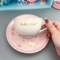 ราคา HelloKitty ถ้วยแผ่นเสียง ชุดถ้วยกาแฟและจานรอง HelloKitty ถ้วยเซรามิค น่ารัก ประณีต มูลค่าสูง ถ้วยชา ถ้วยน้ํา เหมาะสําหรับ f (46709487505)