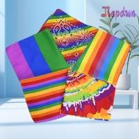 ราคา JEPDWN ที่คาดผม ผ้าพันคอสี่เหลี่ยมกระเป๋า Rainbow Pride Festival ผ้าพันคอสีสันสดใสอินเทรนด์เกย์ (57111330598)