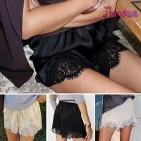 ราคา JEPDWN ลูกไม้ Patchwork กางเกงขาสั้น ผ้าไหมซาติน Y2k Sleep กางเกงขาสั้น Vintage Silky ลูกไม้เอวยางยืดผู้หญิงกางเกงขาสั้น Streetwear (55261145311)