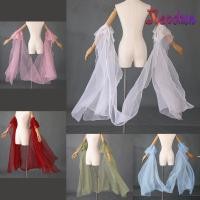 ราคา JEPDWN Hanfu ปลอกแขนน้ํา Organza Lace Up ผ้าคลุมไหล่ลูกไม้นางฟ้าไหล ปลอกแขนหรูหราอุปกรณ์เสริมเต้นรําชาติพันธุ์ (52210282752)