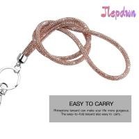 ราคา JEPDWN เชือกเส้นเล็ก Rhinestone สายคล้องคอคริสตัล Bling มีสไตล์ เปลี่ยนแฟชั่นที่ทนทาน ที่ใส่พวงกุญแจ (46261438505)