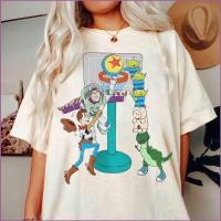 ราคา YT2 ตลก Toy Story 5 Tee 110cm 6XL Buzz Woody Slinky Aliens Rex เสื้อยืด YT2 (49862523394)
