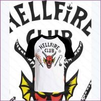 ราคา YT2 2025 Stranger Things 5 HELLFIRE CLUB เสื้อยืดแฟนของขวัญแขนสั้น top tee YT2 (48862560884)