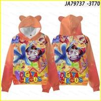 ราคา YT2 The Amazing Digital Circus Hoodie พร้อมหูแมวเสื้อกันหนาวหมวกเสื้อคลุมผ้าเด็กผู้ใหญ่ YT2 (49762585566)